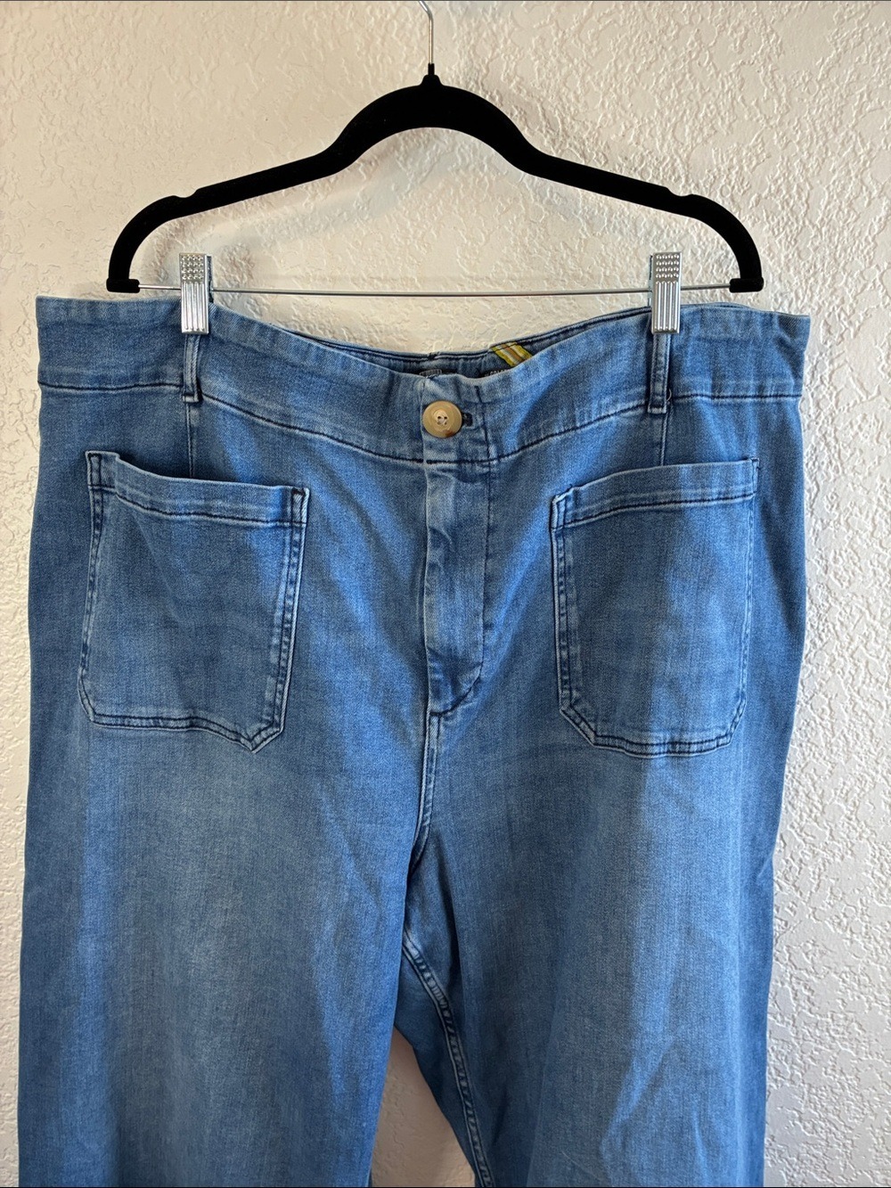 Maeve Anthropologie Colette Cropped Wide Leg High Rise Jeans 26W - Picture 6 of 11